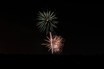 Colorful Fireworks Exploding in the Dark Night Sky 23