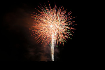 Colorful Fireworks Exploding in the Dark Night Sky 77
