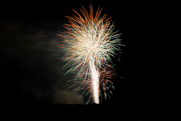 Colorful Fireworks Exploding in the Dark Night Sky 81