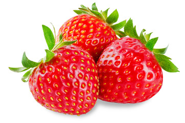 Strawberry on a white isolated background