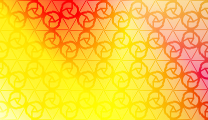 Original interior background in geometric style. Curved line. Vector illustration. Gradient color