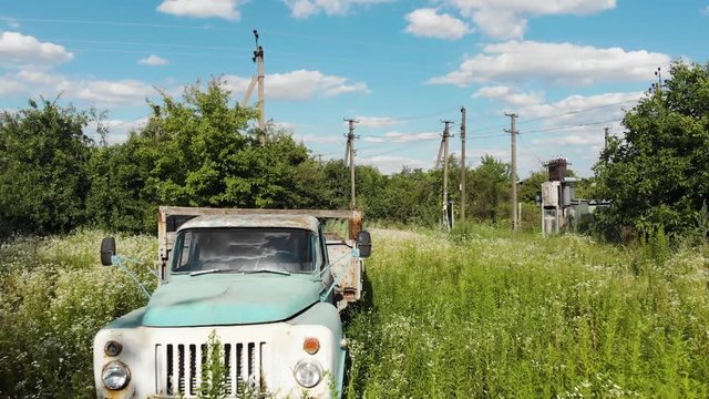 Abandoned Old Rusty Soviet Truck Car Chernobyl