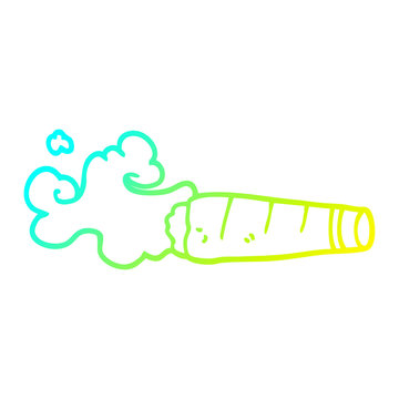 recommend clip art: cold gradient line drawing cartoon smoking cigar