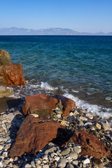 Beach in Kos island, Greece.