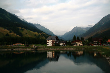Fototapeta na wymiar lake bled in Swissa