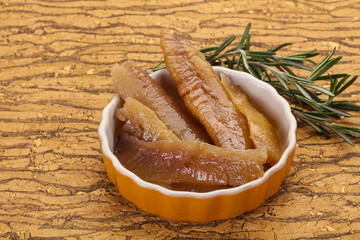 Pickled herring caviar