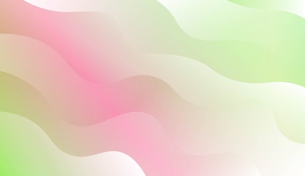 Wavy Background. For Design Flyer, Banner, Landing Page. Vector Illustration with Color Gradient. © Eldorado.S.Vector