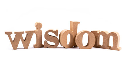Wisdom Word Alphabet Isolated