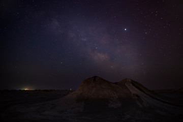 Milky Way over mud volcanoes © alexmu