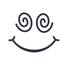 Amazement. Vector icon, white background.