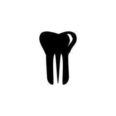 Tooth icon. Dentist isolated symbol