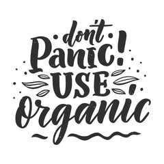 Organic skin care phrase concept banner. Natural cosmetic slogan for presentation or website. Isolated lettering typography product ide. Vector