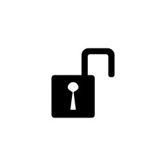 Lock icon. Privacy isolate symbol