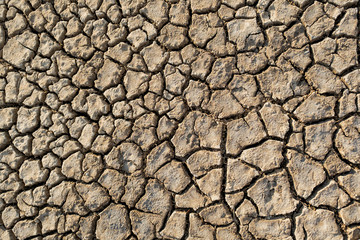 Desert heat dirt clay global warming texture pattern top view