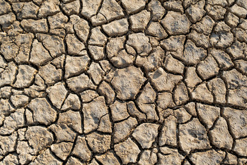 Desert heat dirt clay global warming texture pattern top view