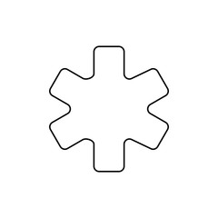 Medical star icon. Star of life symbol