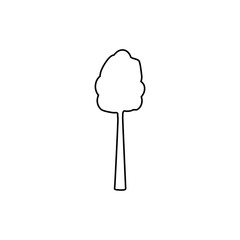 Tree icon. Narure park symbol