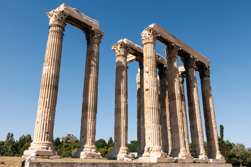 The Temple of Olympian Zeus in Athens