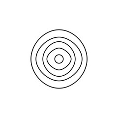 Target icon. Strategy isolated symbol