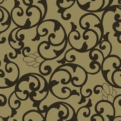 Fototapeta na wymiar seamless pattern in the classical style