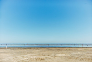 Strand am Nordsee-Wattenmeer in Cuxhaven-Duhnen