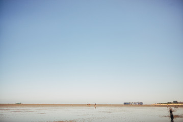 Strand am Nordsee-Wattenmeer in Cuxhaven-Duhnen