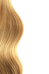 Fototapeta premium Brown shiny hair as background. Copyspace