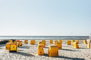 Strand am Nordsee-Wattenmeer in Cuxhaven-Duhnen