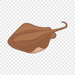 Stingray fish icon. Cartoon illustration of stingray fish vector icon for web