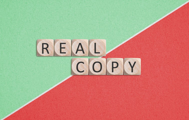 Real and Copy