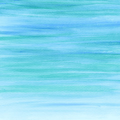 Fototapeta na wymiar Abstract watercolor azure background. Watercolor paint. Watercolor texture