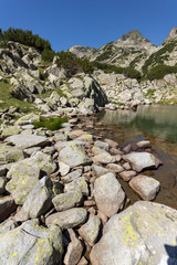 Fototapeta na wymiar Samodivski lakes near Dzhangal peak, Pirin Mountain, Bulgaria