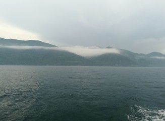 view of the sea and mountains