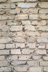 white textured old brick wall