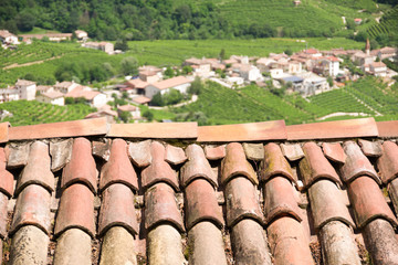 Rooftop of an old house