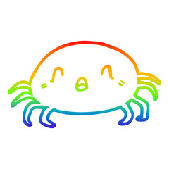 rainbow gradient line drawing halloween spider