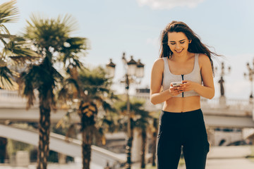 Girl looking at her phone
