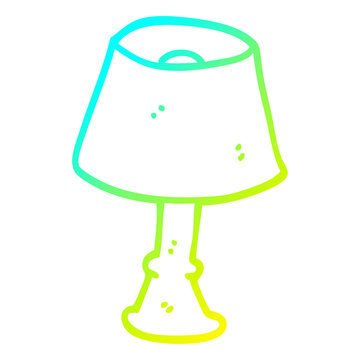 recommend clip art: cold gradient line drawing cartoon regular lamp