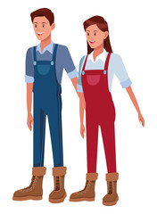 farm, animals and farmer cartoon