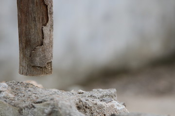 Fototapeta premium Concrete and Wood Structure