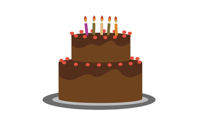 chocolate cake with strawbery on top 