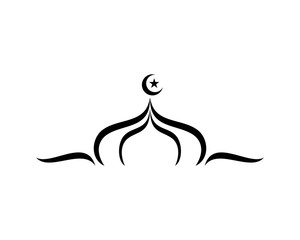 mosque logo icon template symbol