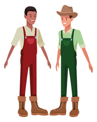 farm, animals and farmer cartoon