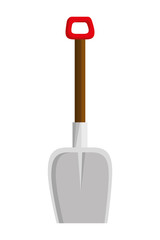 shovel metal tool isolated icon