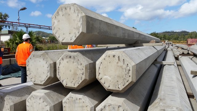 Concrete prestress piles