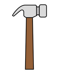 hammer metal tool isolated icon