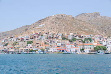 View of Kalymnos in Greece