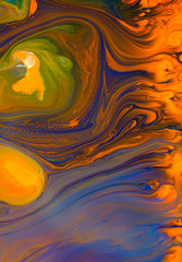 Abstract acrylic paint background, beautiful color mix.