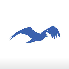 Obraz premium flying eagle logo design concept