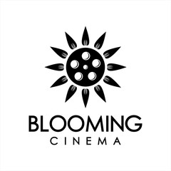 Blooming cinema logo design inspiration